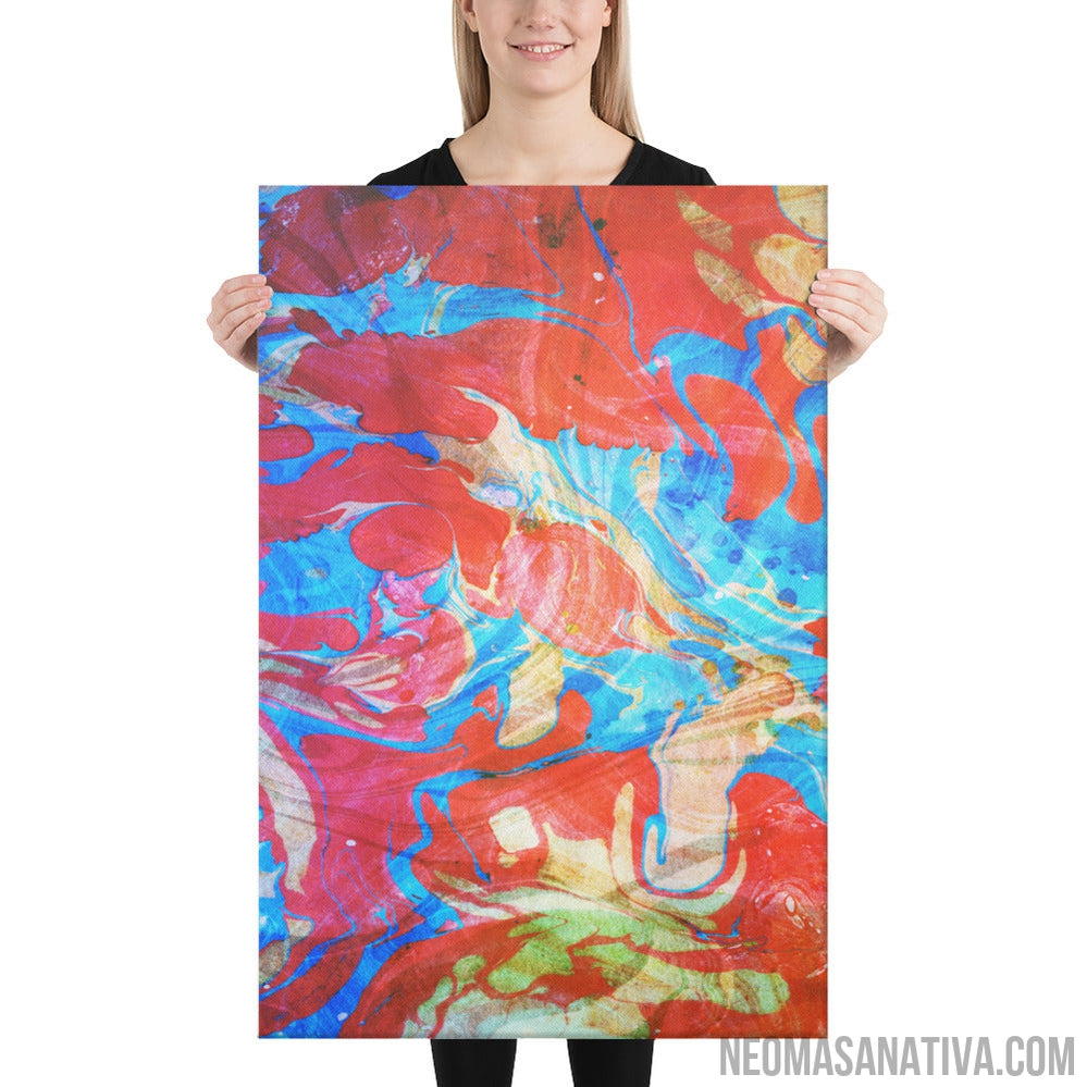 Swimming in the Whirl Canvas Print