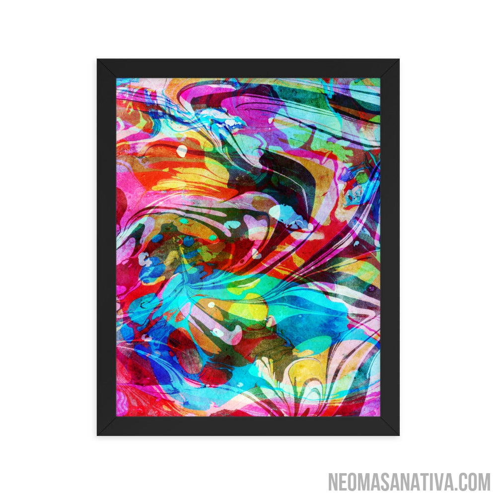 Waves of Vibes Framed Photo Paper Poster