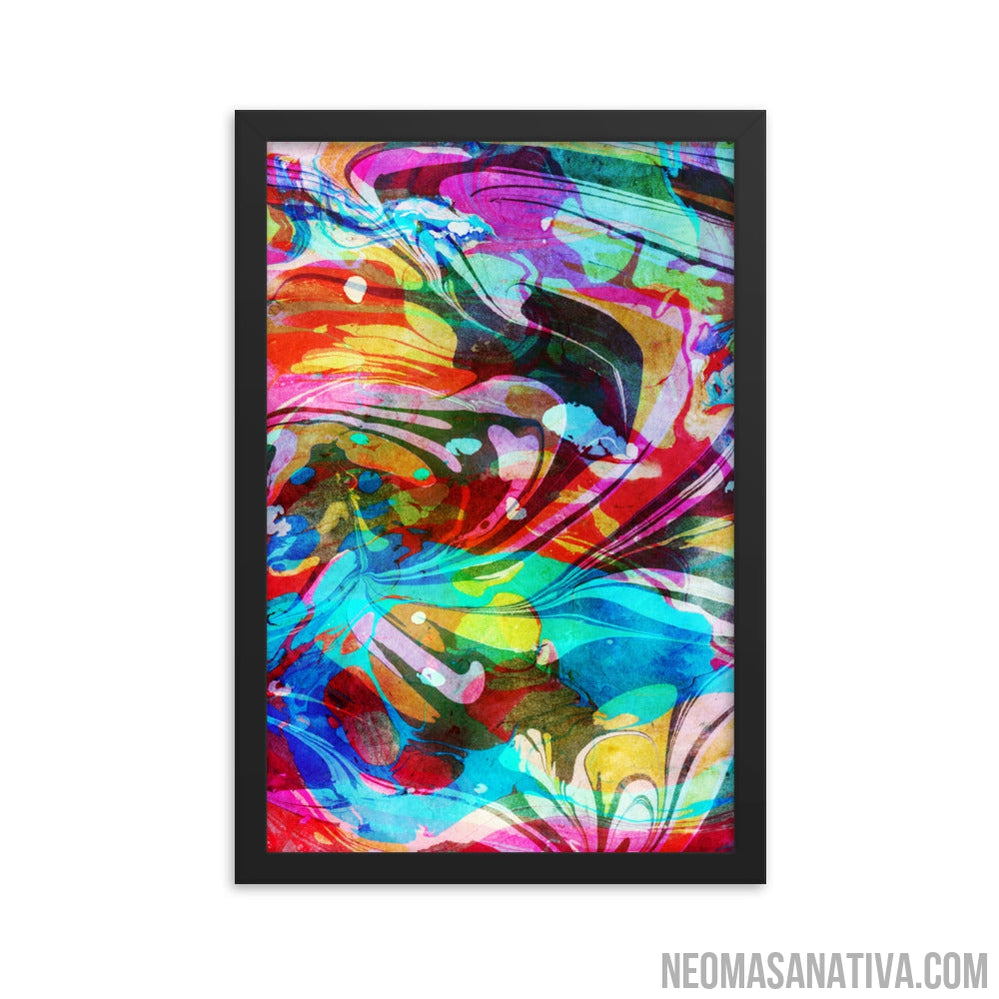 Waves of Vibes Framed Photo Paper Poster