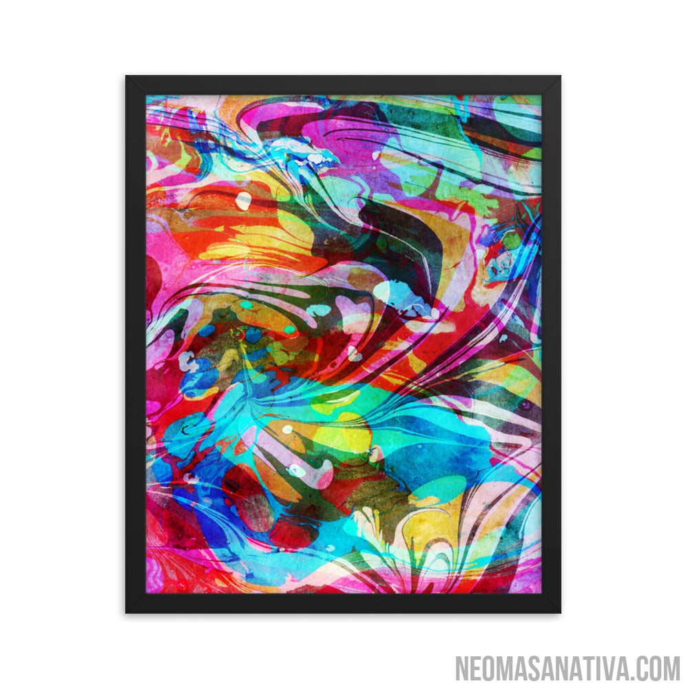 Waves of Vibes Framed Photo Paper Poster