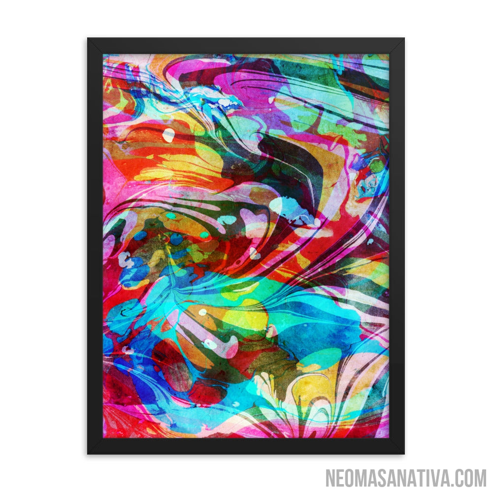 Waves of Vibes Framed Photo Paper Poster