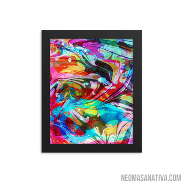 Waves of Vibes Framed Photo Paper Poster