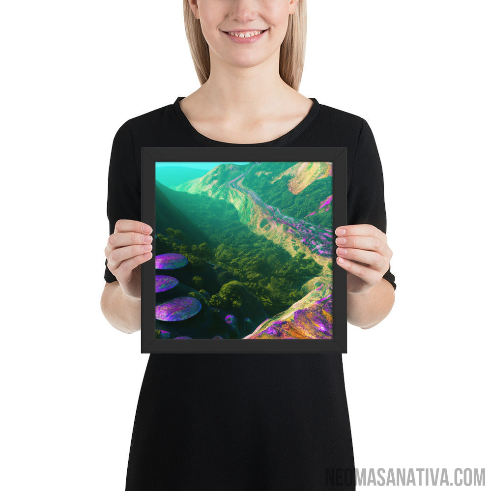 Surface Of The Purple Planet Framed Photo Paper Poster