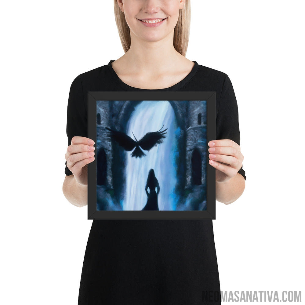 The Lady in Black Framed Photo Paper Poster