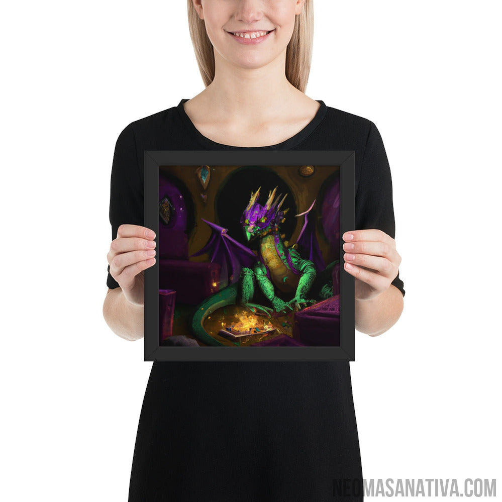 Apprentice Green Dragon's Lair Framed Photo Paper Poster