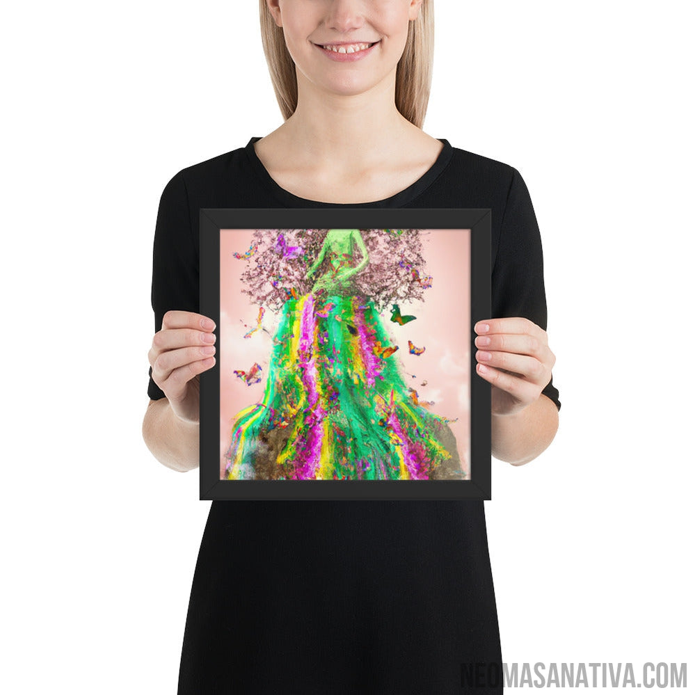 The Goddess of Nature's Dress Framed Photo Paper Poster