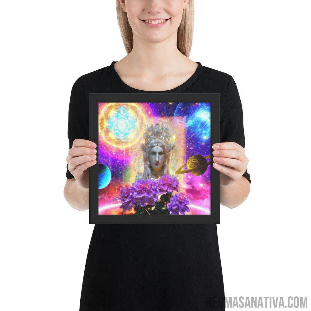 Goddess in the Center of the Universe Framed Photo Paper Poster