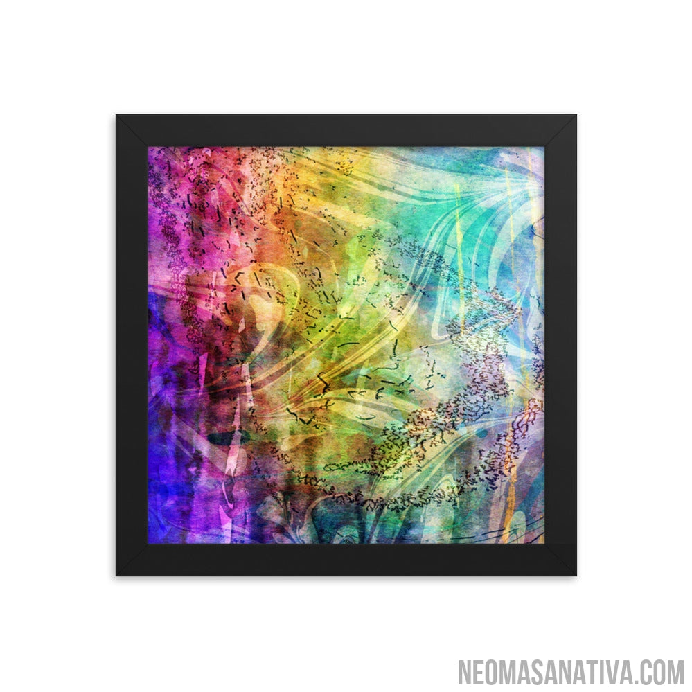 Birds of the Watercolor Sea Framed Photo Paper Poster