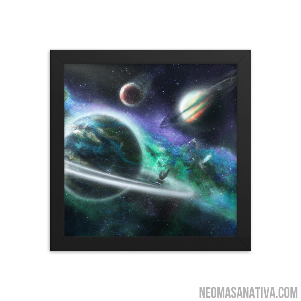 Exo Planet Universe Framed Photo Paper Poster