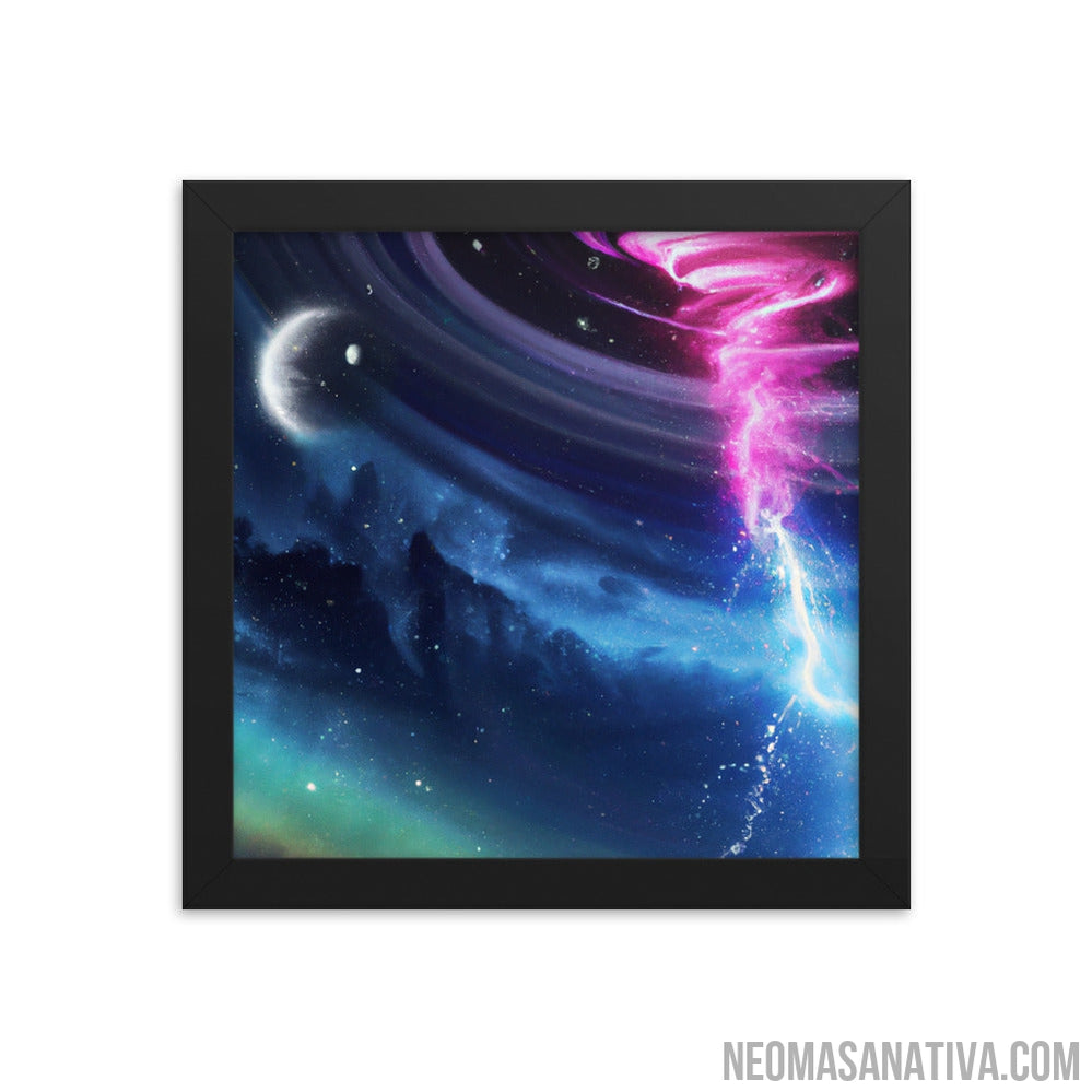 Cosmic Storm Framed Photo Paper Poster