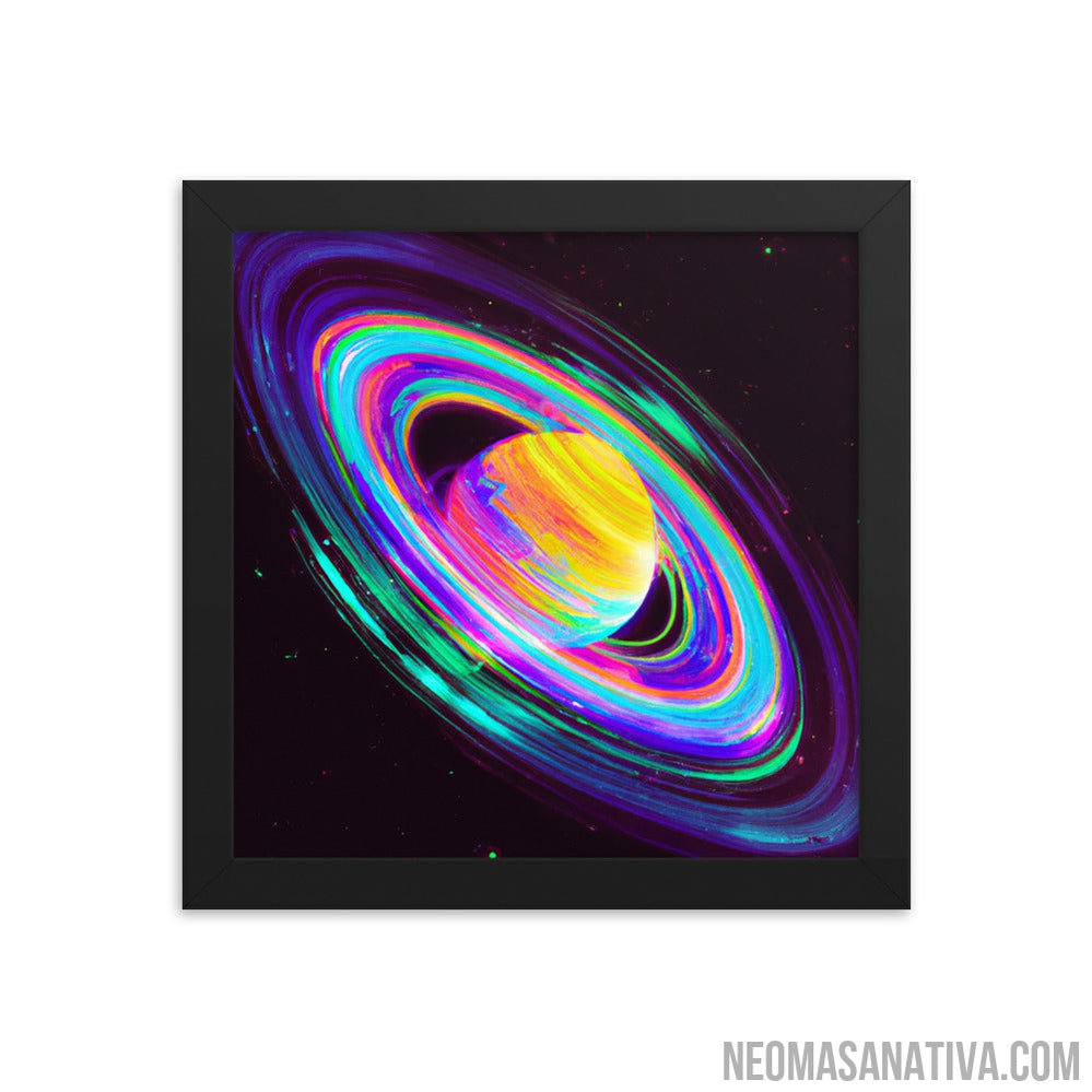 Rainbow Planet Dreams Framed Photo Paper Poster