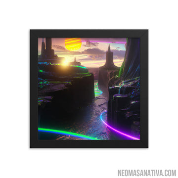 Colors Of The Future Framed Photo Paper Poster