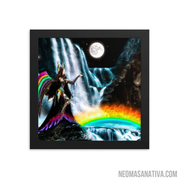 The Protector of the Falls Framed Photo Paper Poster