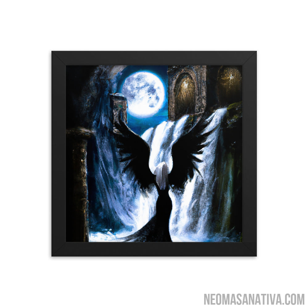 The Dark Angel Of Night Framed Photo Paper Poster