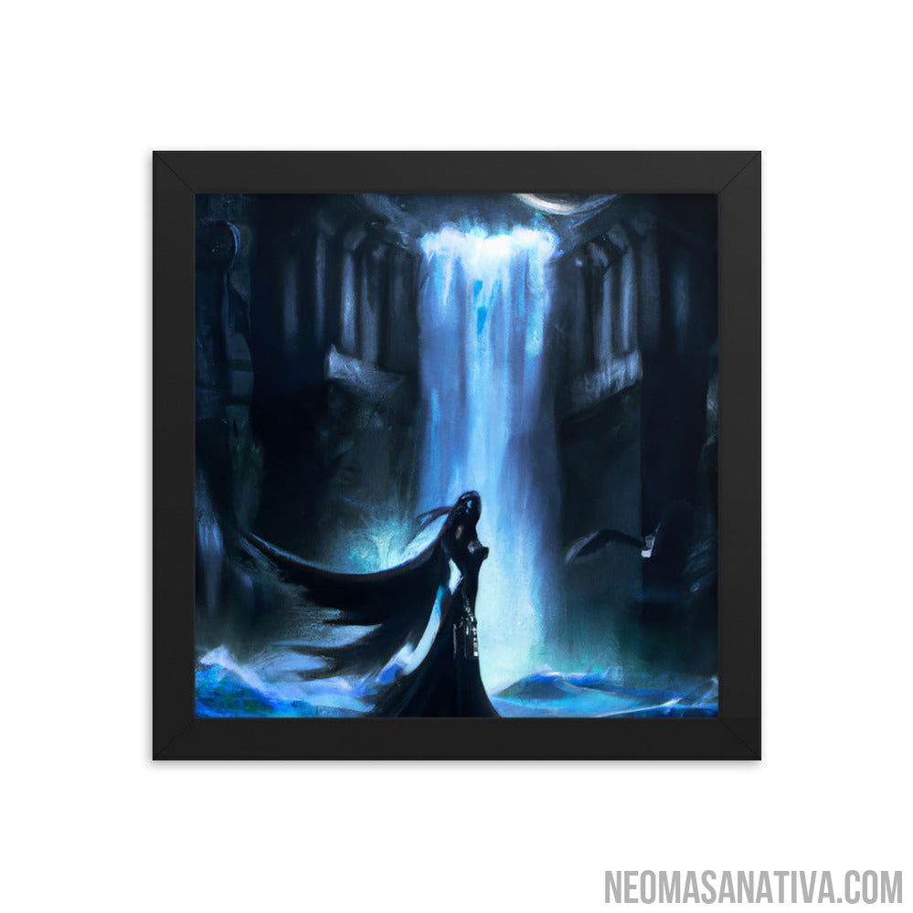The Lady Of The Shadows Framed Photo Paper Poster
