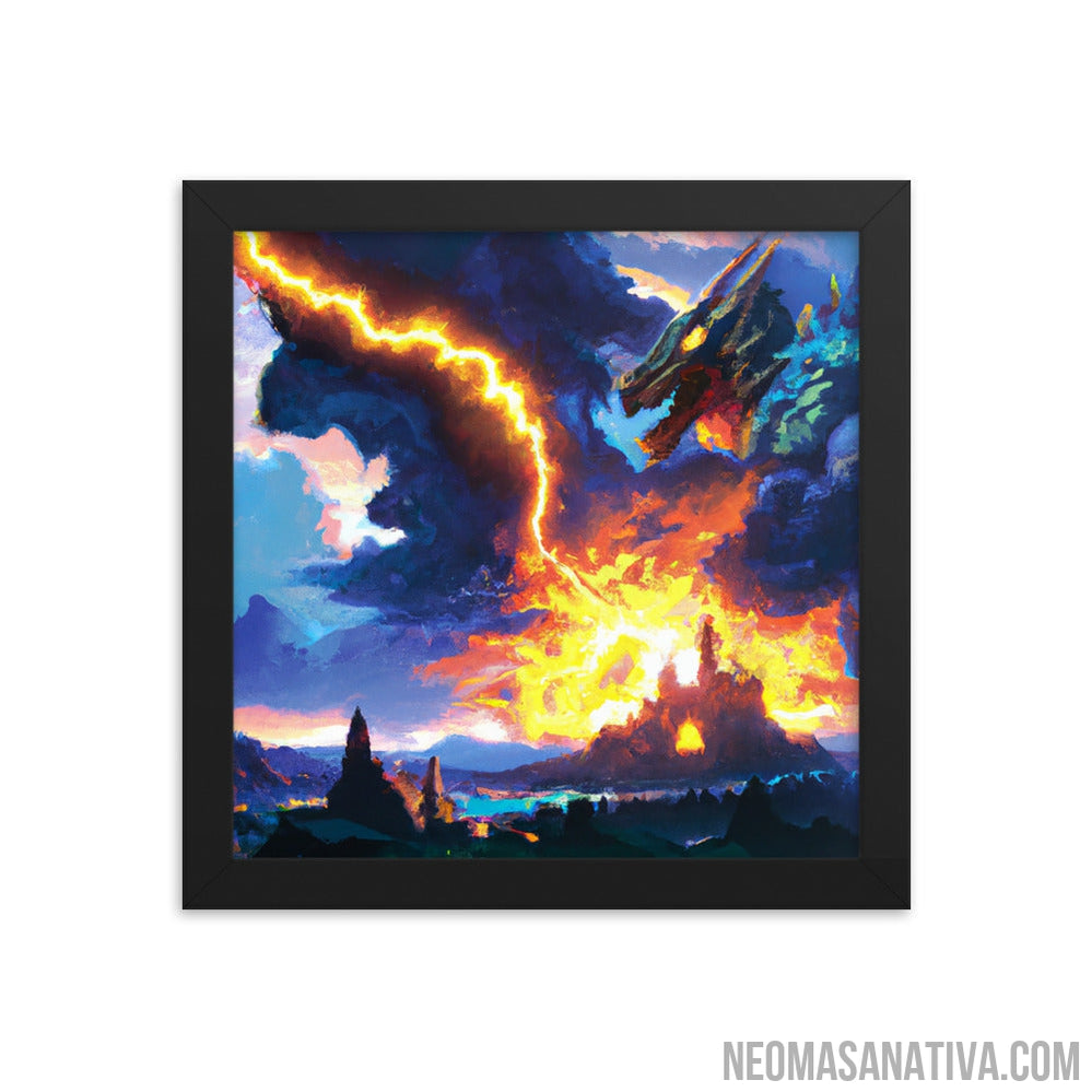 Dragon's Wrath Framed Photo Paper Poster