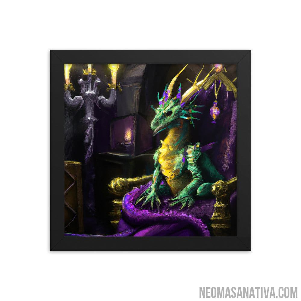 Apprentice Green Dragon's Throne Framed Photo Paper Poster