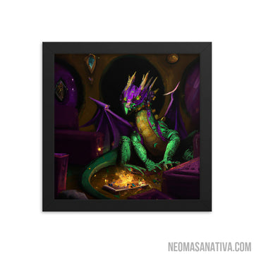 Apprentice Green Dragon's Lair Framed Photo Paper Poster