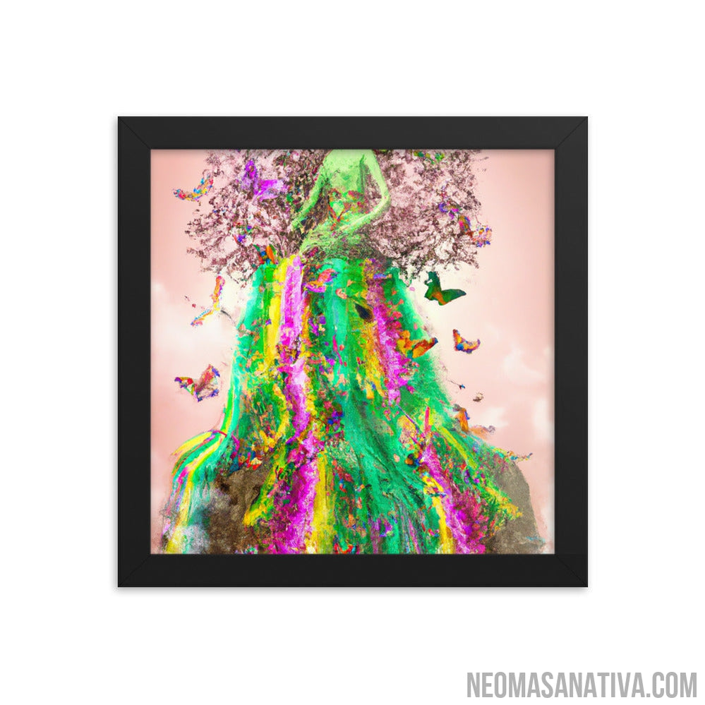 The Goddess of Nature's Dress Framed Photo Paper Poster