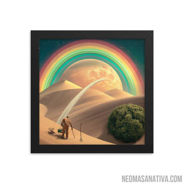 Tending To The Tree of Life Framed Photo Paper Poster