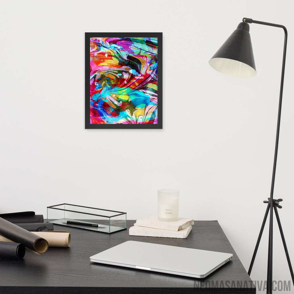 Waves of Vibes Framed Photo Paper Poster