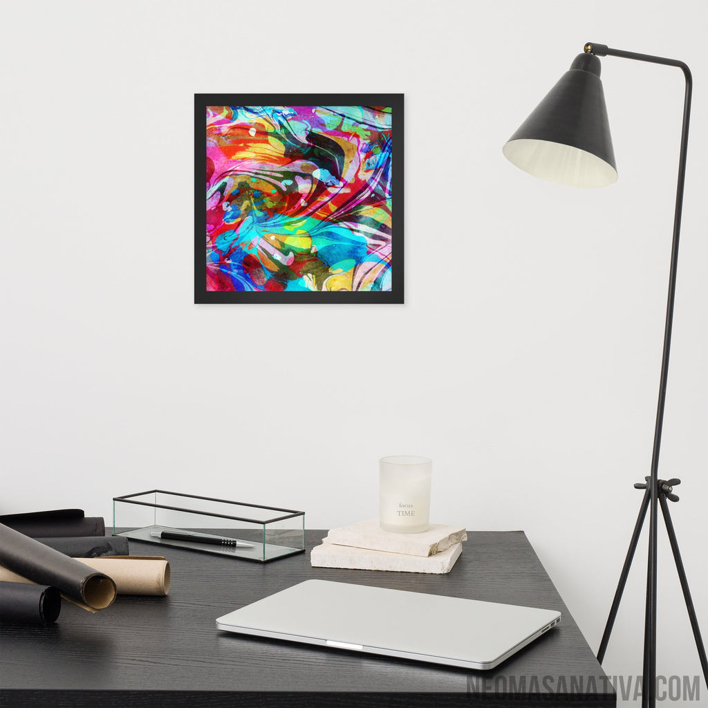Waves of Vibes Framed Photo Paper Poster