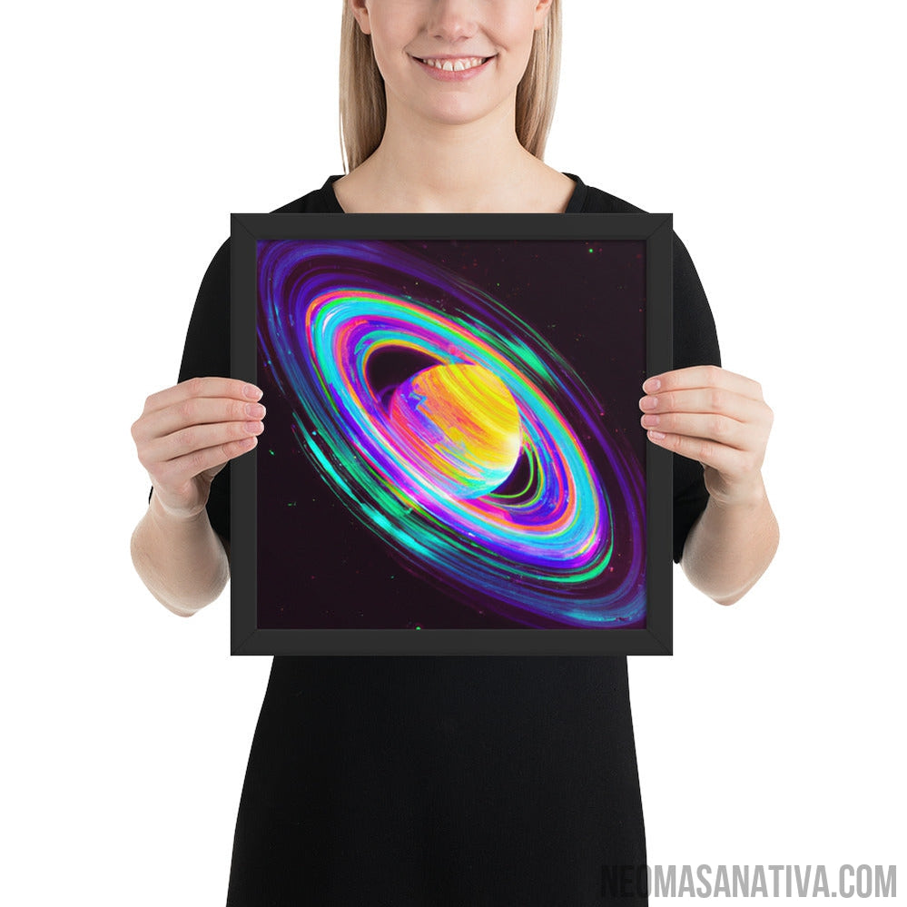 Rainbow Planet Dreams Framed Photo Paper Poster