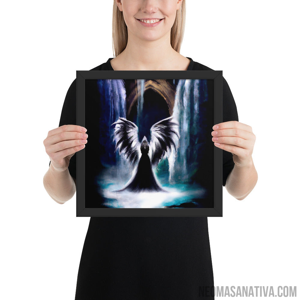 Fallen Angel Of The Falls Framed Photo Paper Poster