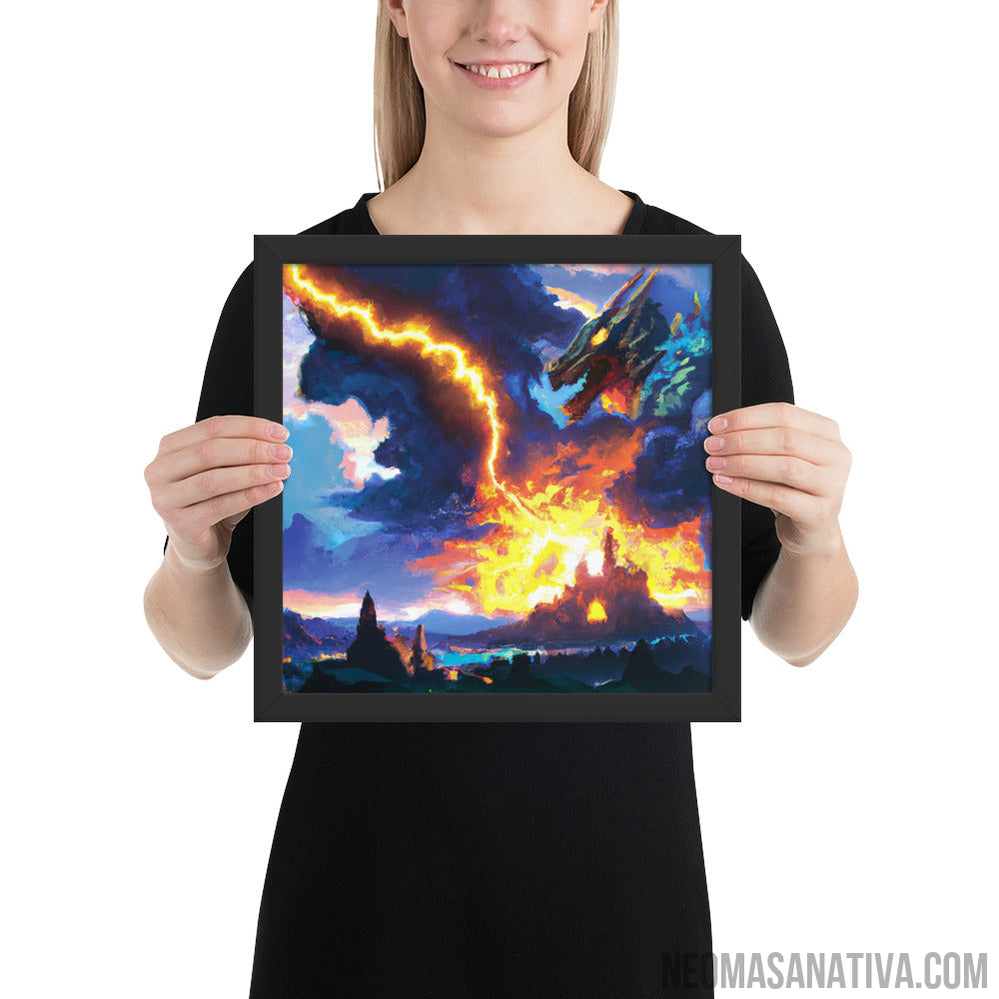 Dragon's Wrath Framed Photo Paper Poster