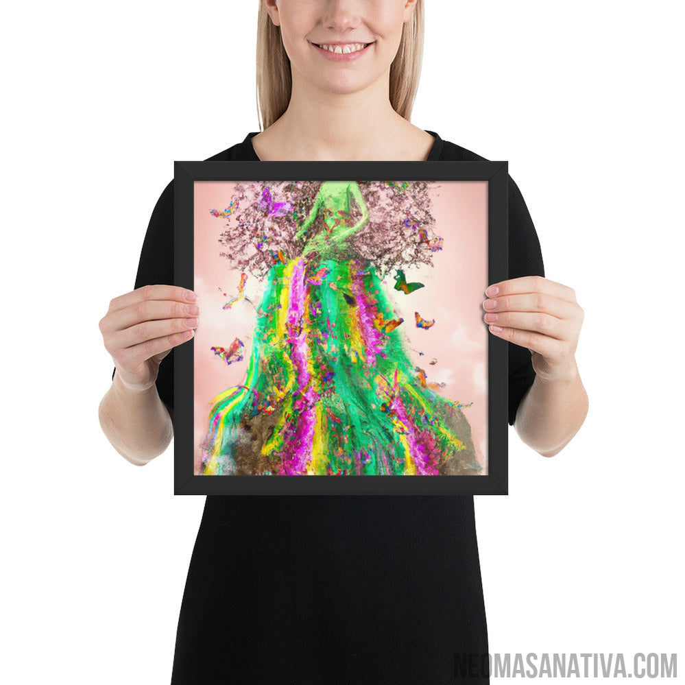 The Goddess of Nature's Dress Framed Photo Paper Poster