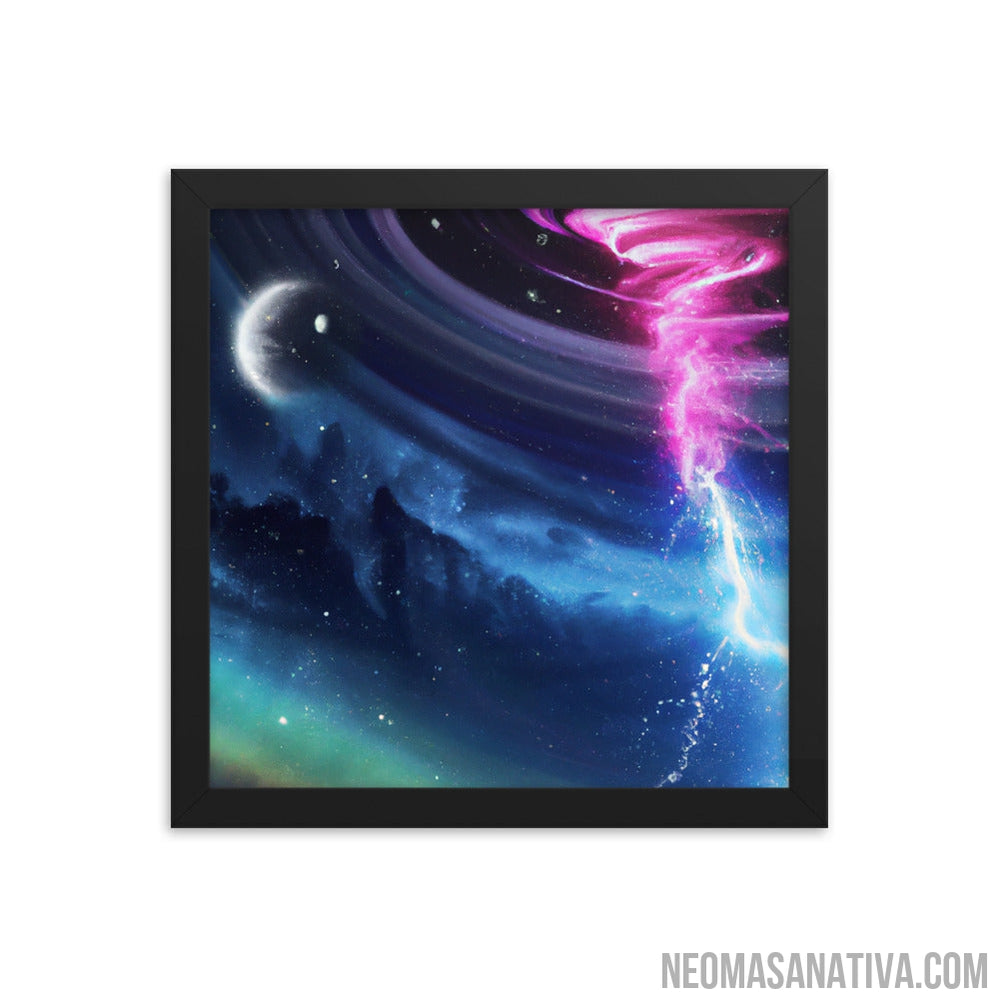 Cosmic Storm Framed Photo Paper Poster