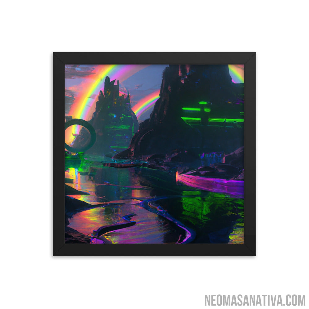 Evening Of The Rainbow Framed Photo Paper Poster