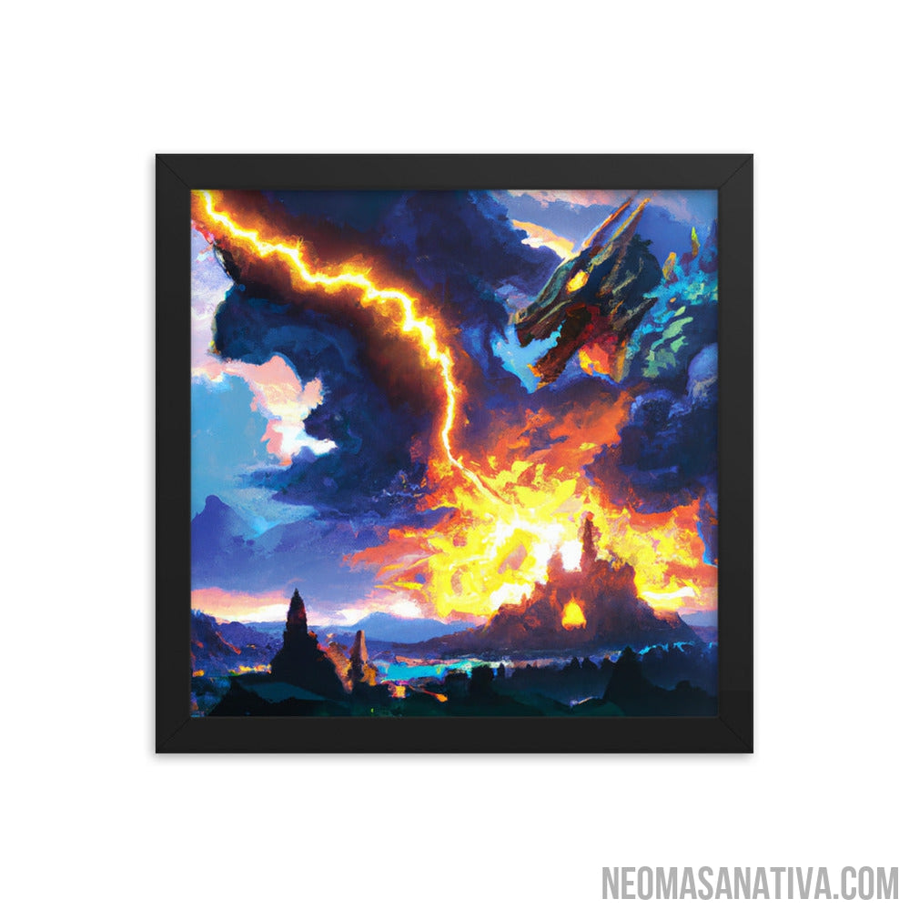 Dragon's Wrath Framed Photo Paper Poster