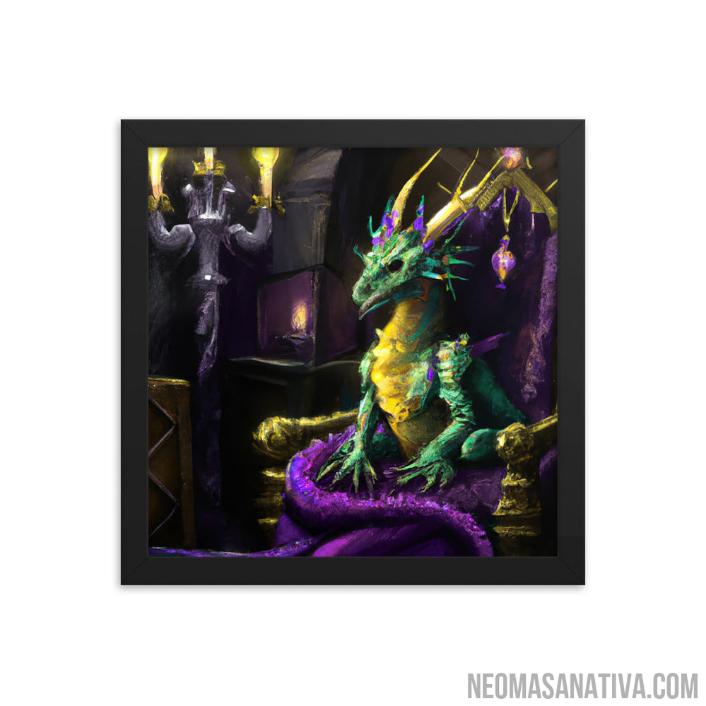 Apprentice Green Dragon's Throne Framed Photo Paper Poster