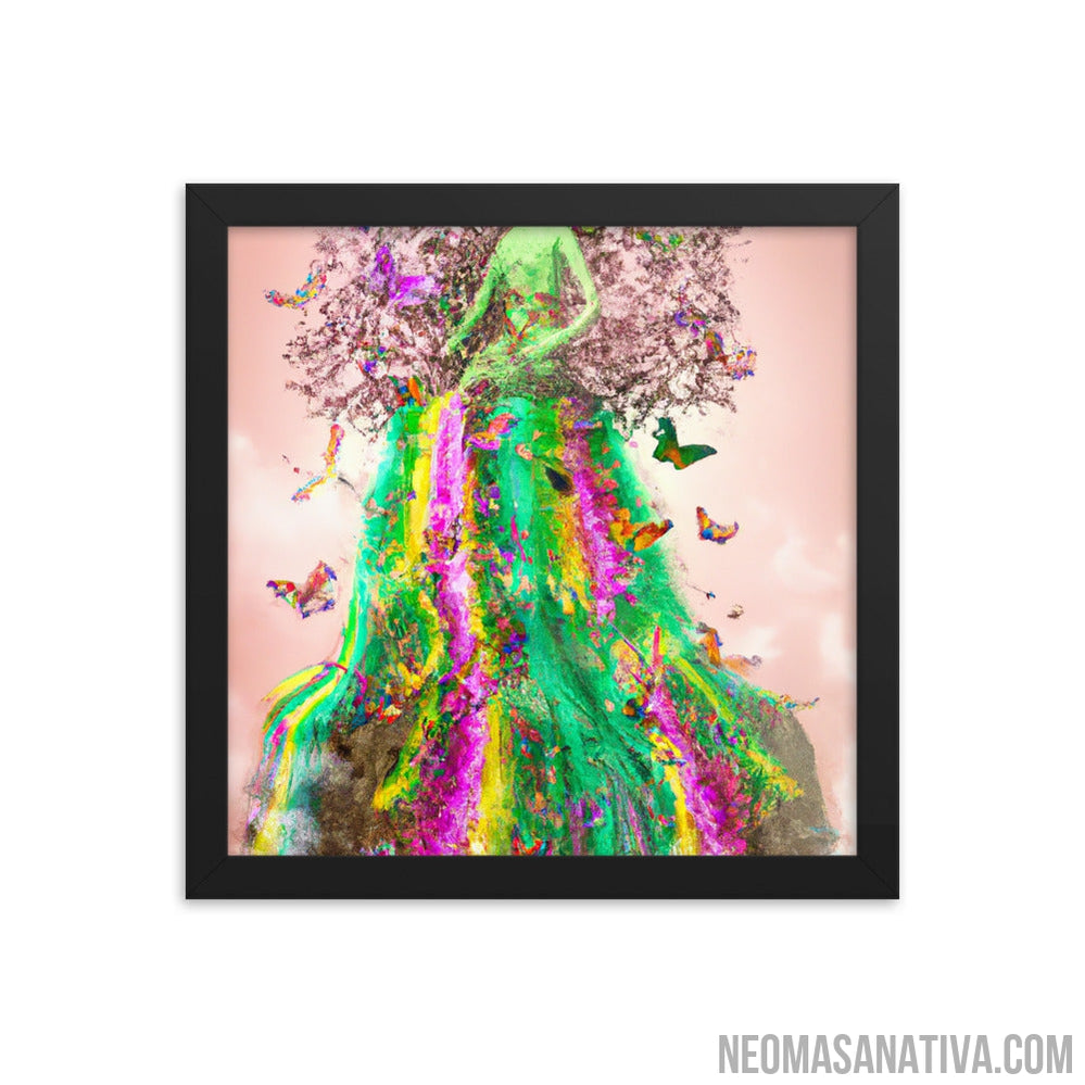 The Goddess of Nature's Dress Framed Photo Paper Poster