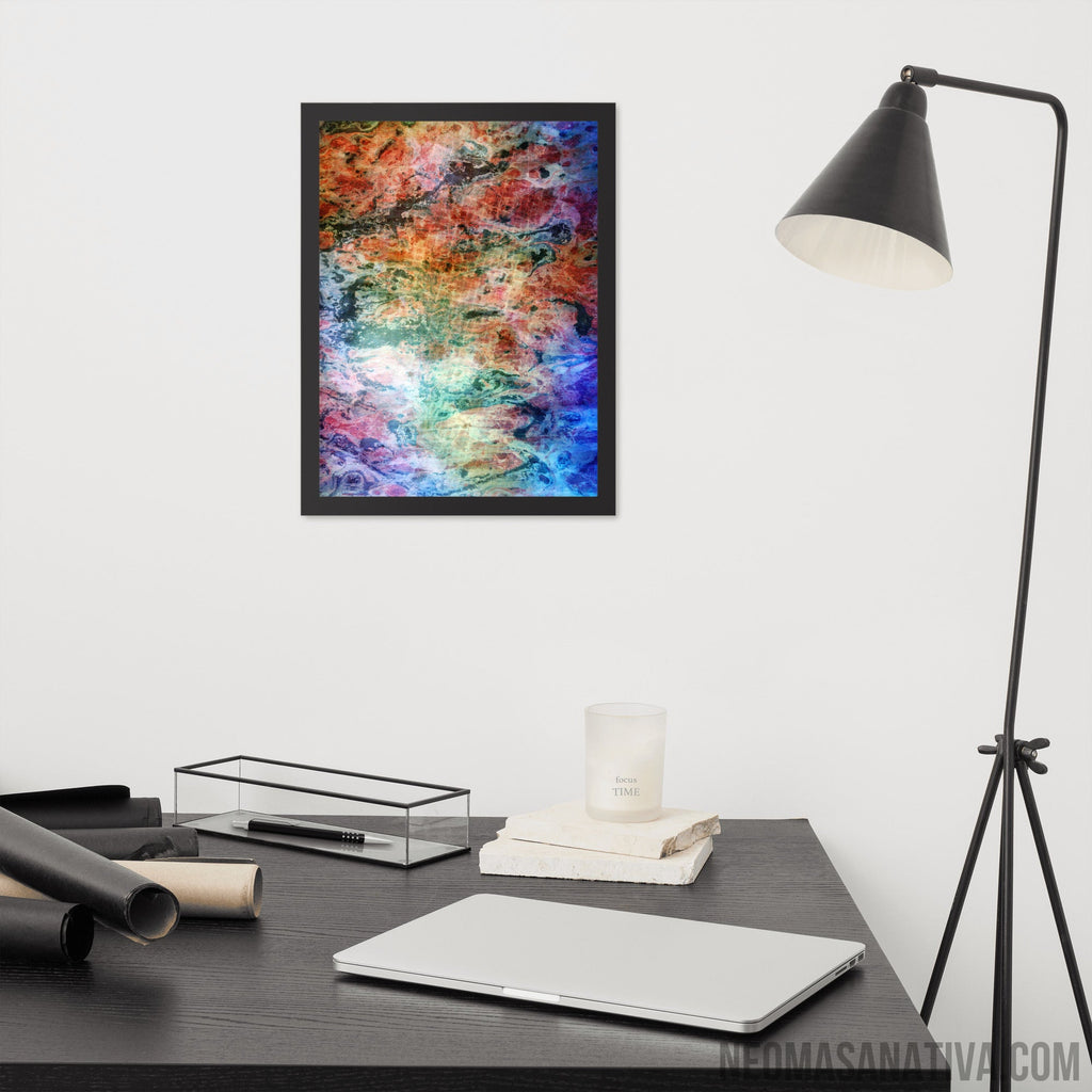 Boundless Grid Horizons Framed Photo Paper Poster