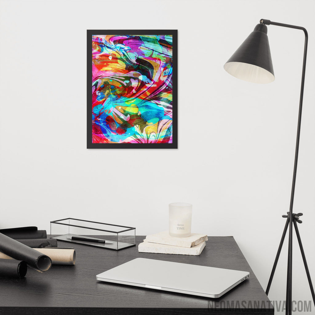 Waves of Vibes Framed Photo Paper Poster