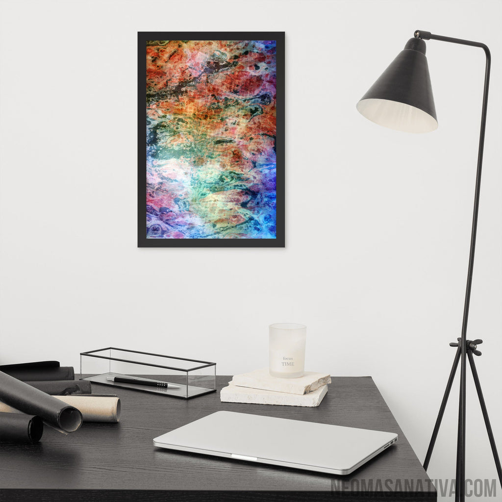 Boundless Grid Horizons Framed Photo Paper Poster