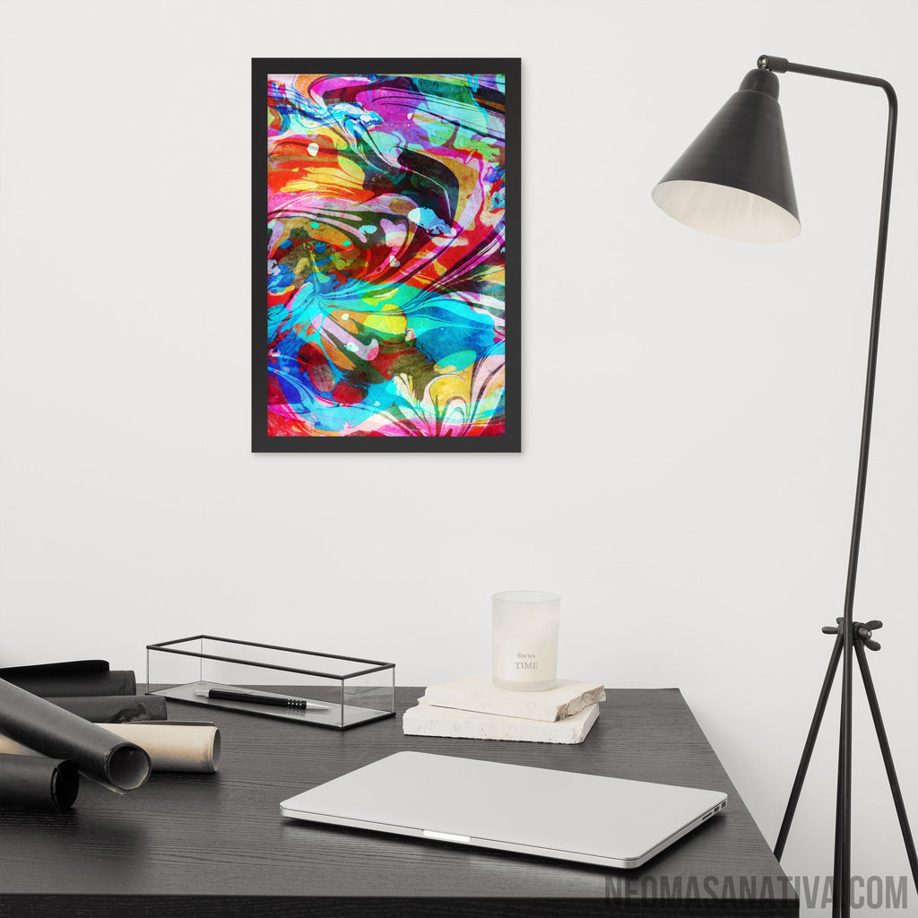 Waves of Vibes Framed Photo Paper Poster