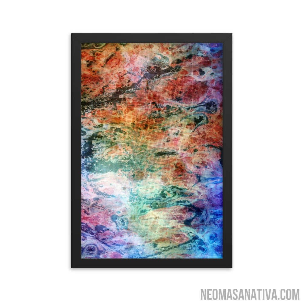 Boundless Grid Horizons Framed Photo Paper Poster