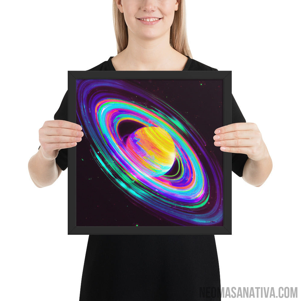 Rainbow Planet Dreams Framed Photo Paper Poster