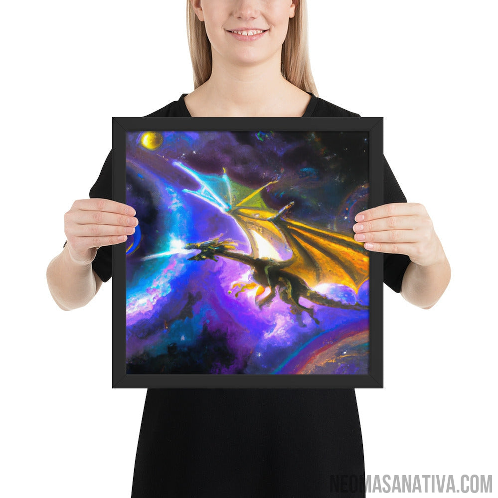 Celestial Fire-Breather Framed Photo Paper Poster