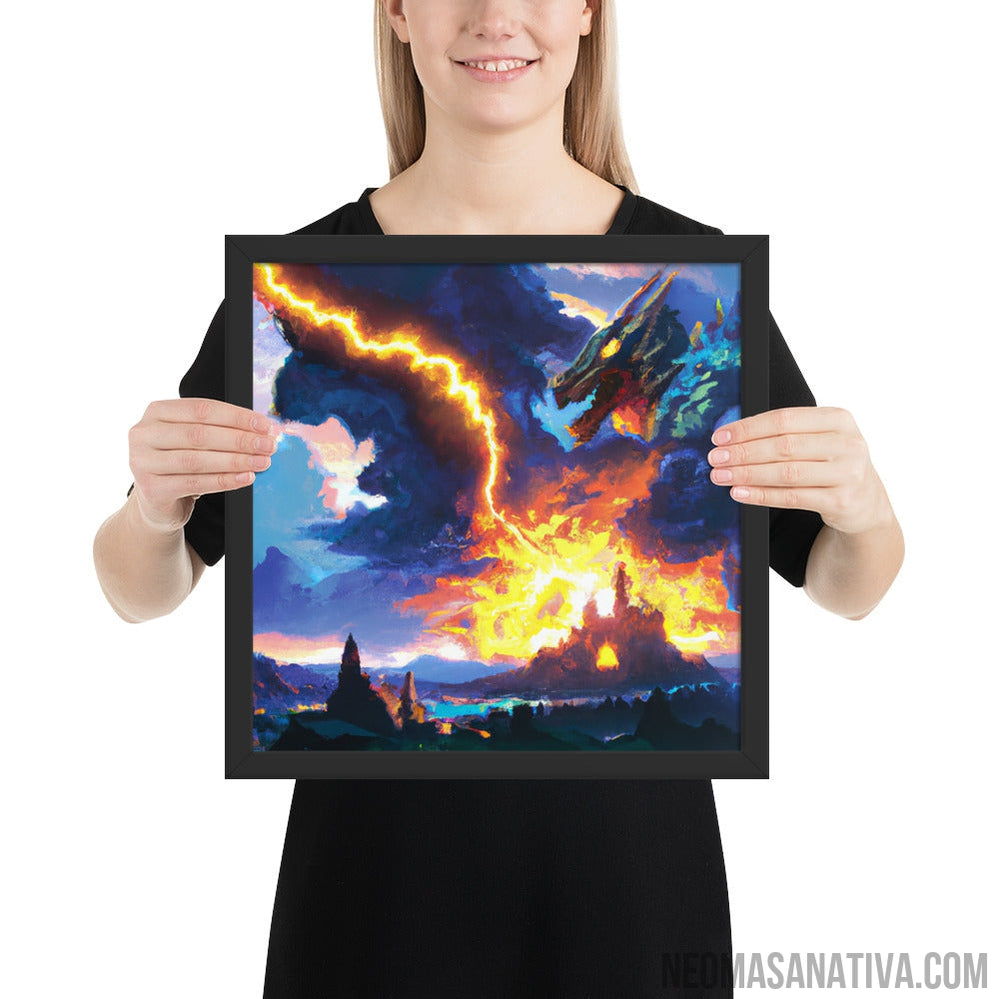 Dragon's Wrath Framed Photo Paper Poster