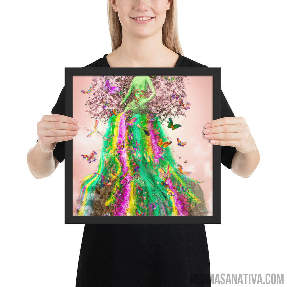 The Goddess of Nature's Dress Framed Photo Paper Poster