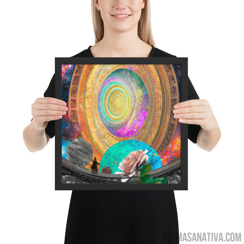 In the Portal Between The Void Framed Photo Paper Poster