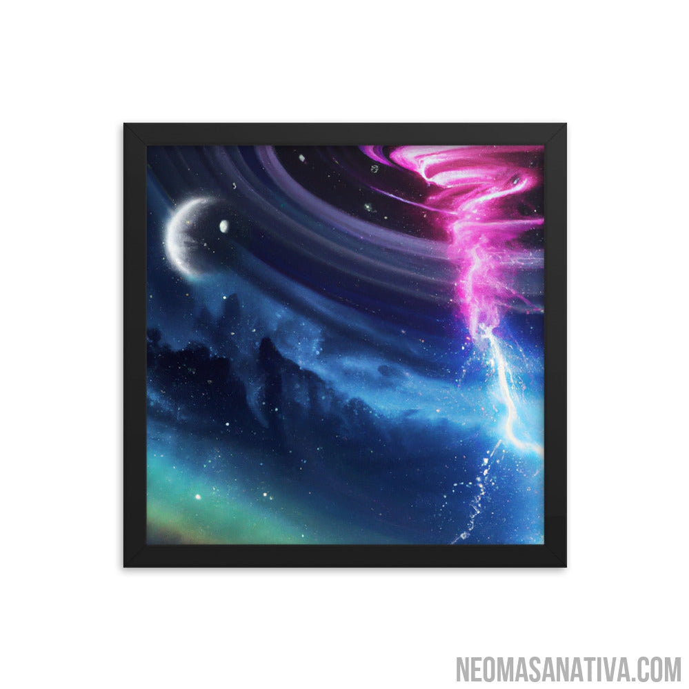 Cosmic Storm Framed Photo Paper Poster