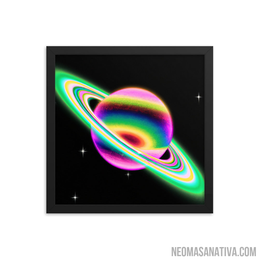 Neapolitan Chromatic Planet Framed Photo Paper Poster