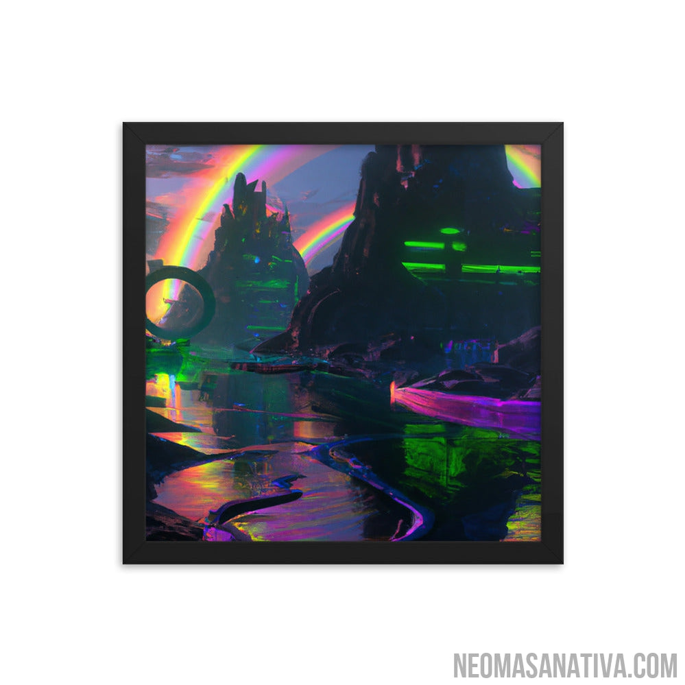 Evening Of The Rainbow Framed Photo Paper Poster