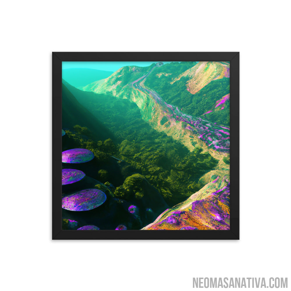 Surface Of The Purple Planet Framed Photo Paper Poster