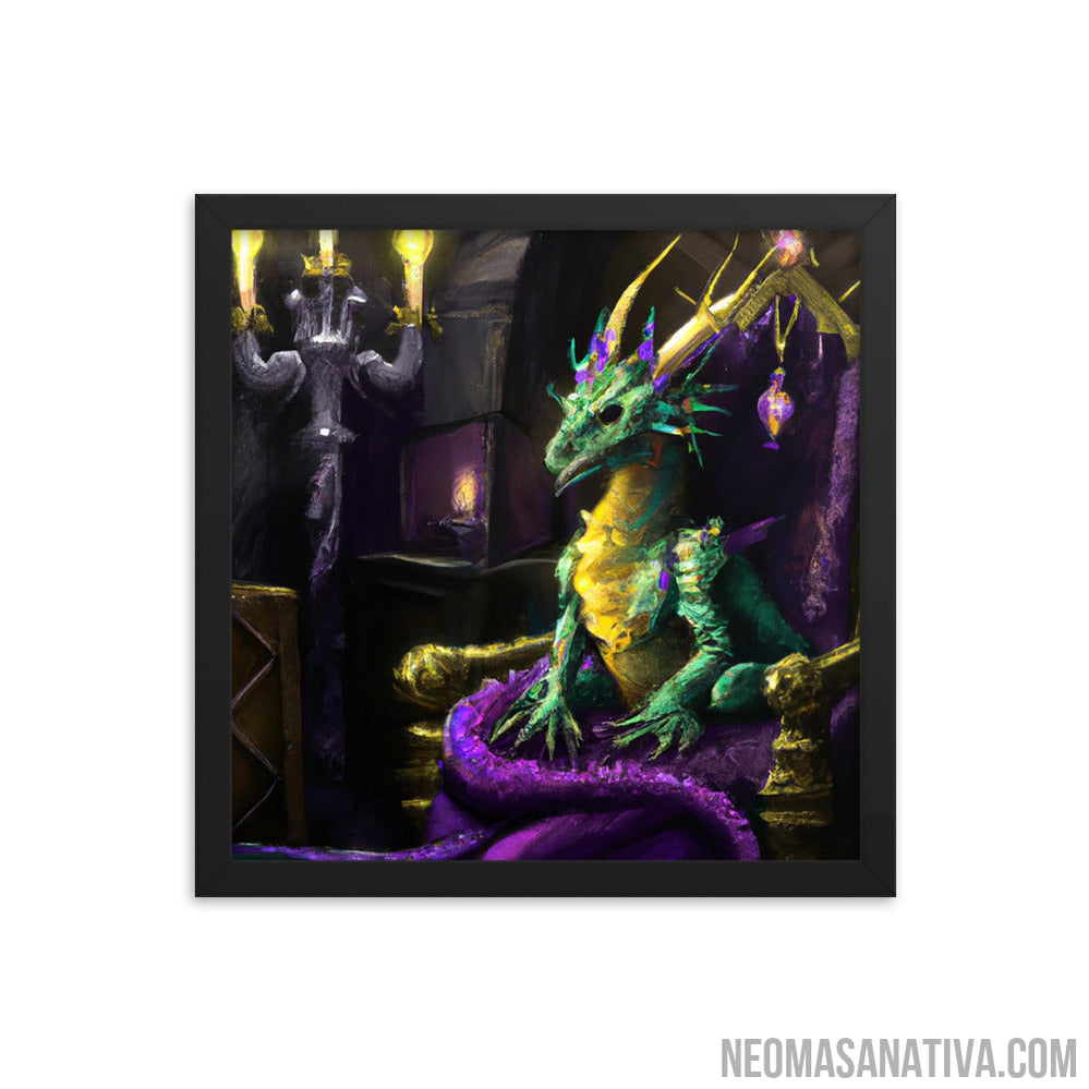 Apprentice Green Dragon's Throne Framed Photo Paper Poster